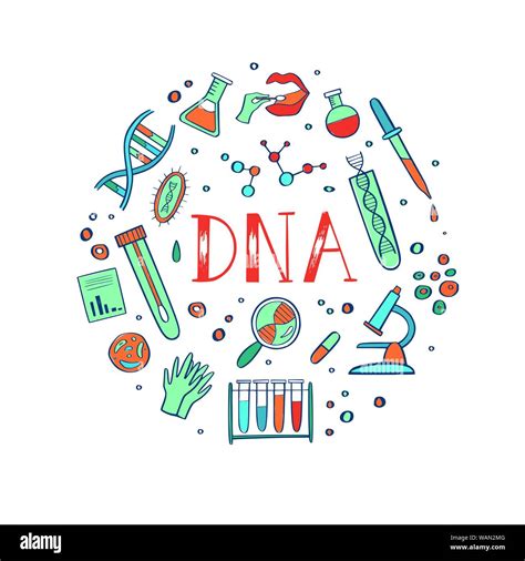 Genetic Engineering And Medical Research Vector Background Dna Helix