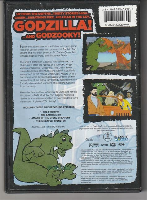 Hanna Barbara Godzilla Animated Series Vol Dvd Comic Collectibles