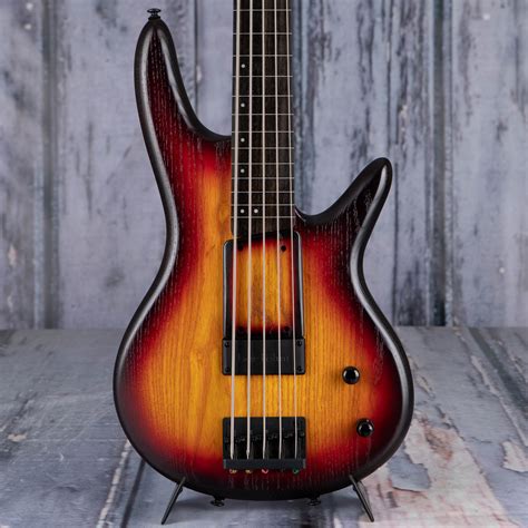 Ibanez Gwb205 Gary Willis Signature Fretless 5 String Bass Tequila Sunrise Flat Guitars Bass