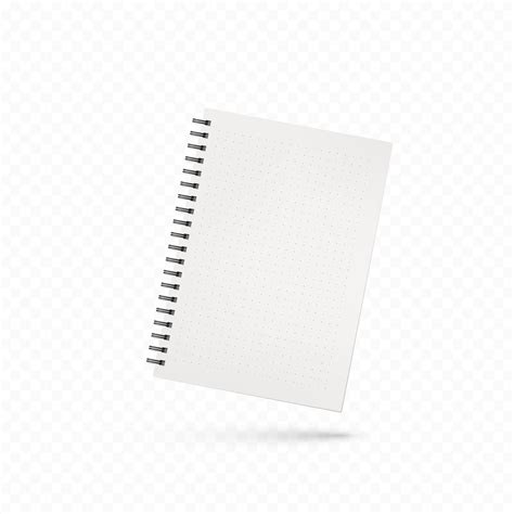 Design Of Notebook Template Of Office Notepad With White Pages Vector