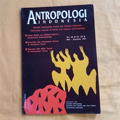 Jual Original Antropologi Indonesia Majalah Some Notes On Clifford