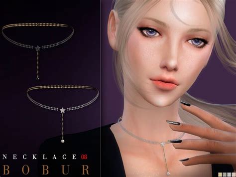 Bobur Necklace Sims 4 Female Necklaces