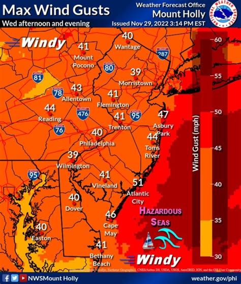 Gale warning issued for New Jersey coast, Brick tree lighting postponed