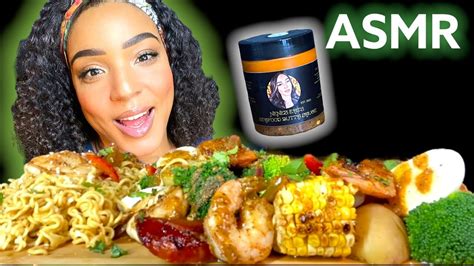 Asmr Mukbang Shrimp Seafood Boil W Indomie Ramen Noodle No