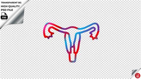 Premium Psd Uterus Human Body Part Medical Tube Uterine Vector Icon