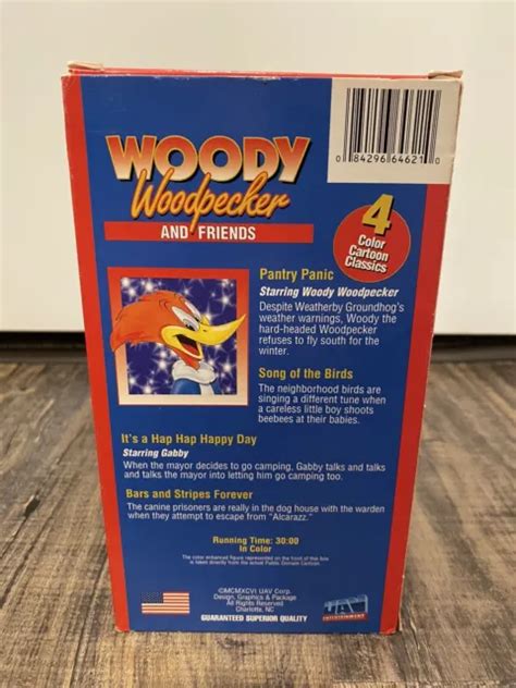 Woody Woodpecker And Friends Vhs Uav Entertainment Animated Four