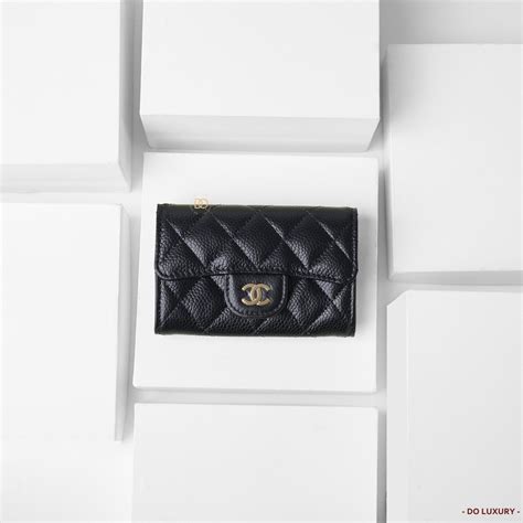 Chanel Carviar Classic Card Holder Doluxury