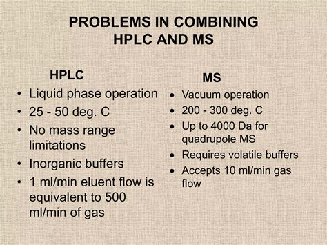 Liquid Chromatography Mass Spectroscopy Lc Ms Ppt