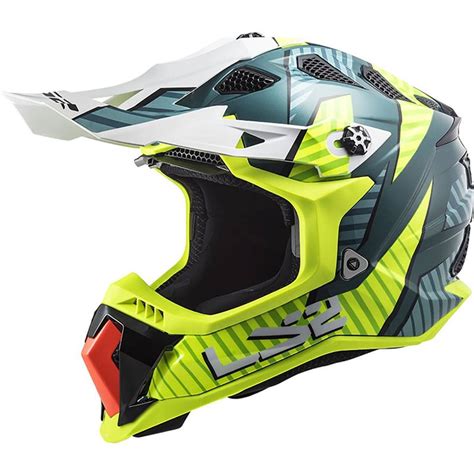 LS2 MX700 Subverter Evo Astro Off Road Helmet (Cobalt/Hi-Vis Yellow ...
