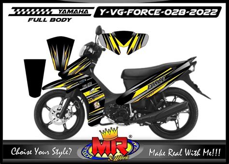 Promo Stiker Motor Yamaha Vega Force FullBody Decal Racing Premium