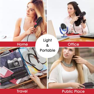 HODEKT Hot Air Brush Comb In Hair Curler Hot Cool Air Curling Iron Straightener Shopee