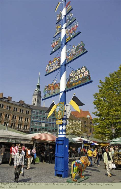 Maibaum Viktualienmarkt München Bild kaufen München bayern