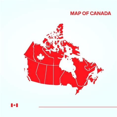 Vector de mapa do Canadá Vetor Premium