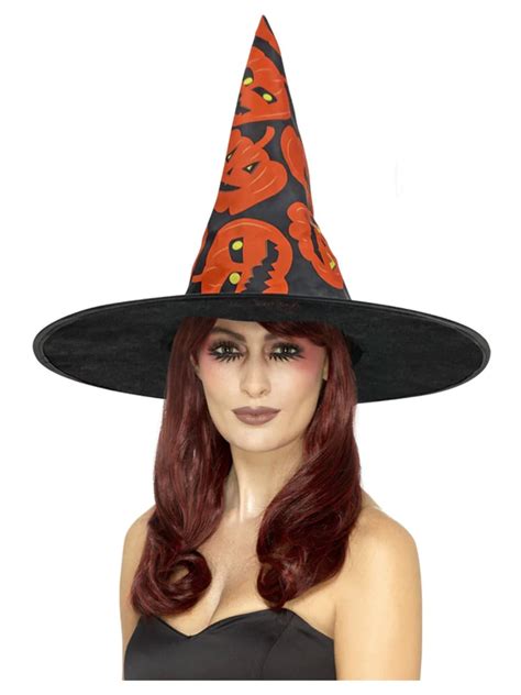 Pumpkin Witch Hat Fancy Dress Costume