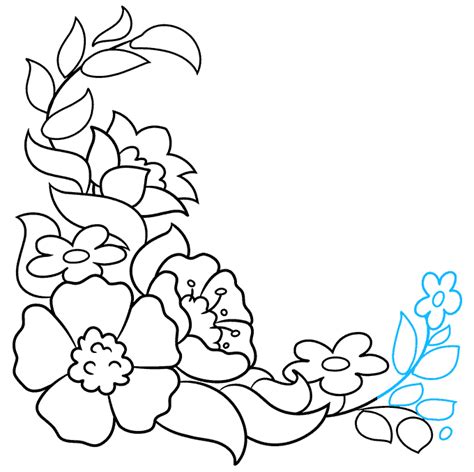 How To Draw A Floral Design Really Easy Drawing Tutorial