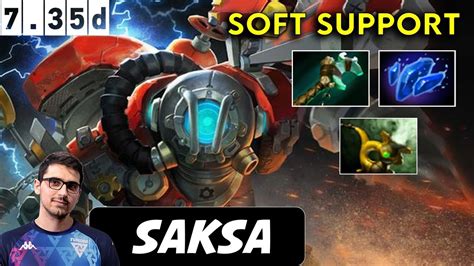 Saksa Clockwerk Soft Support Dota 2 Patch 7 35d Pro Pub Gameplay