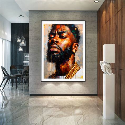 Black Man Wall Art, Black Art, Black Man Poster, Afro Wall Art, African ...