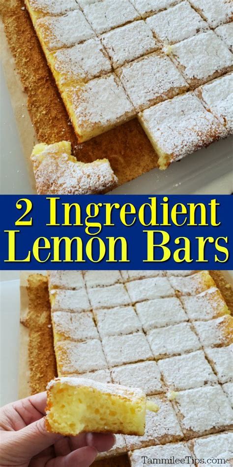 This 2 Ingredient Lemon Bar Recipe May Be The Easiest Dessert You Make