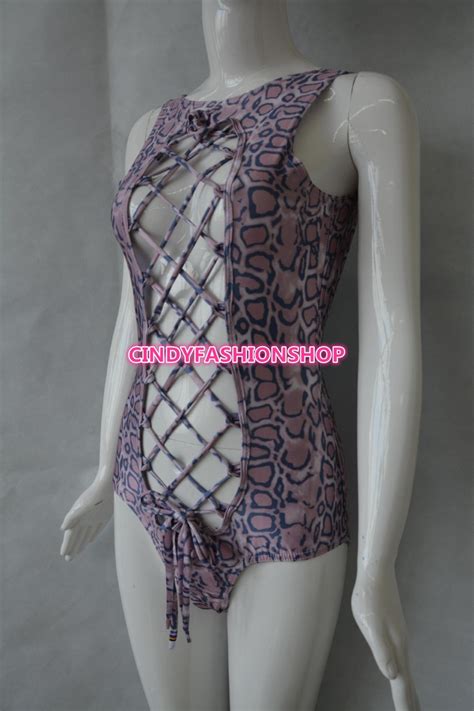 Sexy One Piece Womens Hollow Out Bandage Bikini Swimsuit Monokini Swimwear EBay