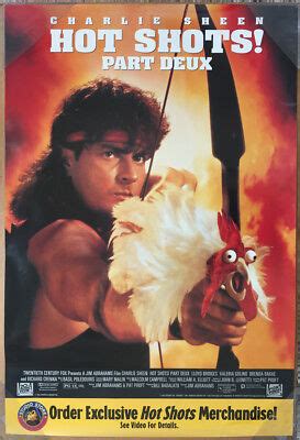 Hot Shots Part Deux Dvd Movie Poster Sided Original Vf X Charlie Sheen Ebay