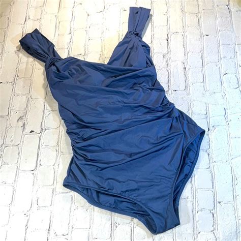 Badgley Mischka Swim Badgley Mischka Swimsuit Slate Blue Poshmark