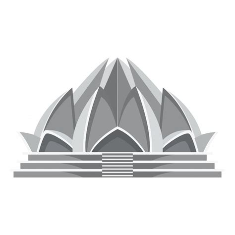 Premium Vector | Lotus temple architecture