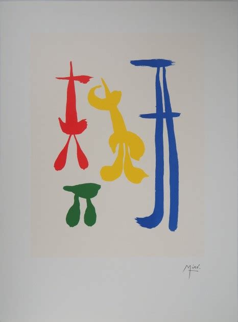 Surrealist Family Lithograph by Joan Miró CharityStars