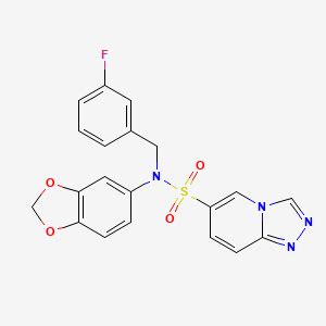 N Benzodioxol Yl N Fluorobenzyl Triazolo A Pyridine