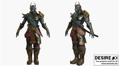 Desire FX 3d Models Yokai Oni Warrior