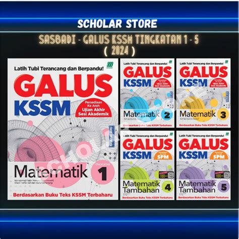 Scholarstore Buku Latihan Galus Kssm Uasa Matematik Matematik