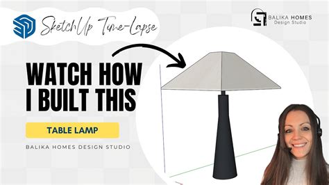 Sketchup Tutorial Time Lapse Video Hexagon Table Lamp Youtube