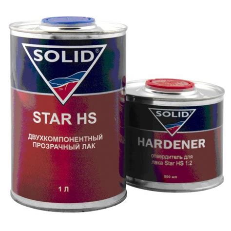 SOLID PREMIUM CLEAR HS прозрачный акриловый лак + отвердитель (1л+0.5л)
