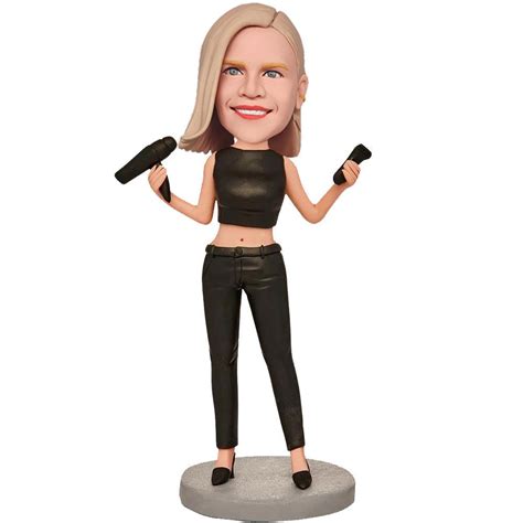 Female Hairdresser Custom Bobblehead With Engraved Mydedor Bobblehead And Custom Ts Shop