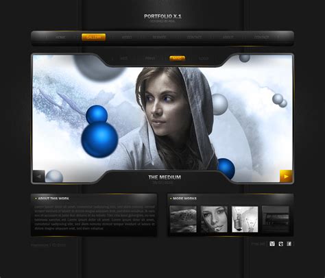 DeviantART Web Design Showcase: Portfolio Templates - nenuno creative