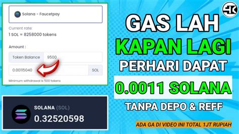 The Best Faucet Free Claim Solana Dengan Bayaran Besar Tanpa Depo