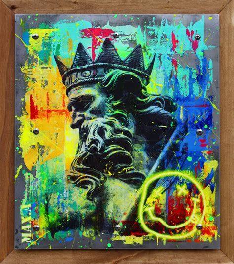 métal Neptune by Maxime Andriot 2022 Painting Acrylic Collage on