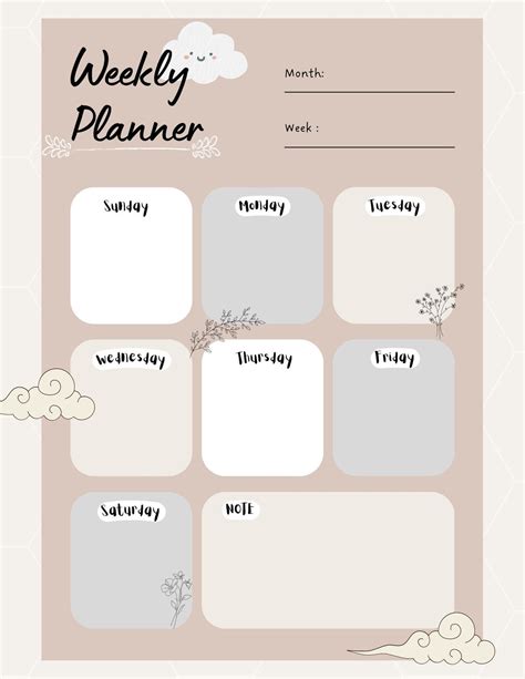 Weekly Planner - Etsy