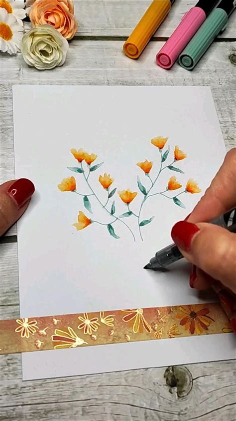 Yellow Flowers Bulletjournal Bujo Bujoideas Bujoart Brush