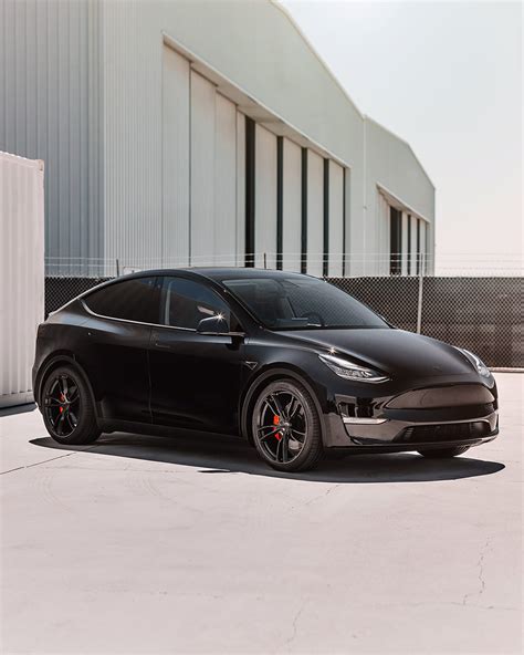 Solid Black Tesla Model Y Premium Detailing Xpel Ppf Window Tint