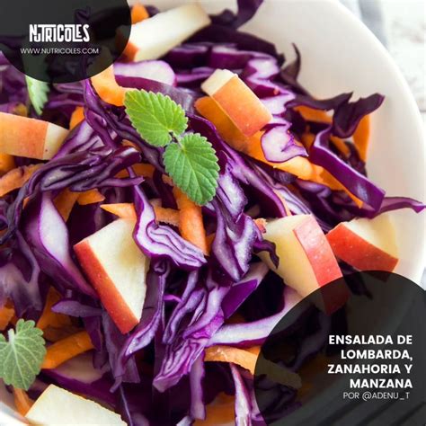 Ensalada De Lombarda Zanahoria Y Manzana Nutricoles