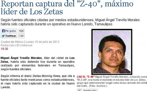 México El Máximo Líder Del Cártel De Los Zetas Fue Capturado