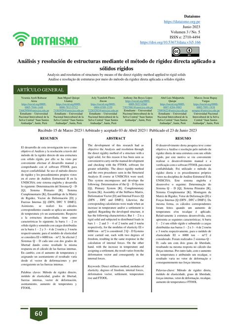 PDF Análisis y resolución de estructuras mediante el método de