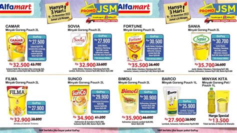 Super Hemat Promo JSM Alfamart 19 20 November 2022 Minyak Goreng