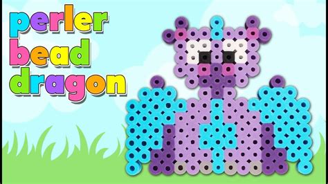 How To Make A Cute Dragon Out Of Perler Beads Youtube