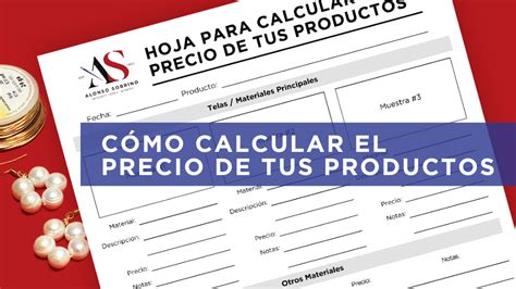 Gratis Hoja Para Calcular El Precio De Tus Productos Alonso Sobrino