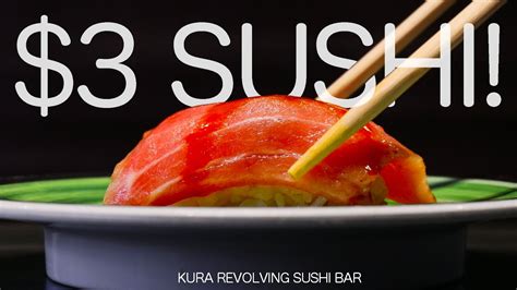 Affordable Sushi At A Popular Revolving Sushi Restaurant Kura