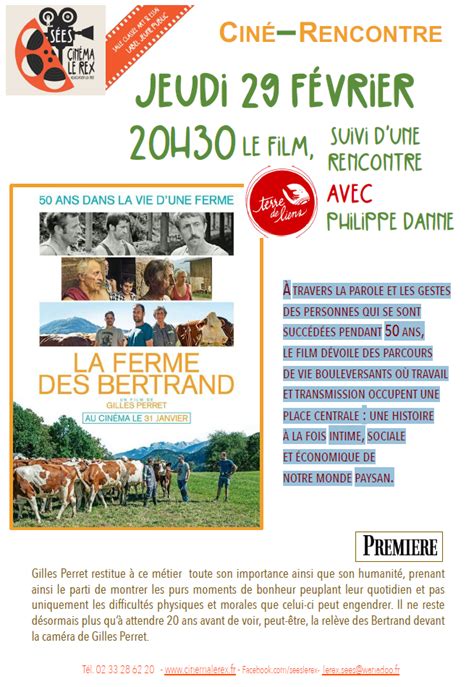 Cin Rencontre La Ferme Des Bertrand Ville De S Es