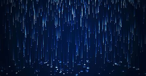 Abstract Rain Of Particles Luminous Drops Fall On The Floor Animation