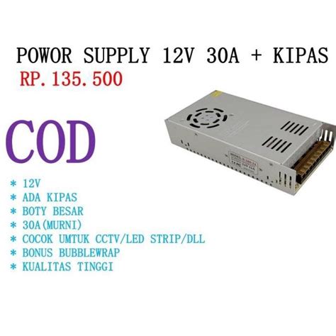 Jual Power Supply Switching V A Watt Cocok Untuk Cctv Led Radio