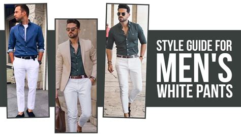 The Ultimate Style Guide For Mens White Pants — G3 Fashion